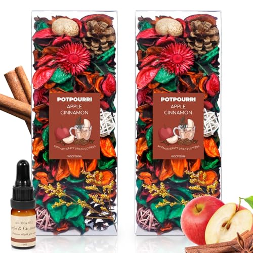 STRN Potpourri Bowl Filler with Essential Oil Cinnamon & Apple Scent