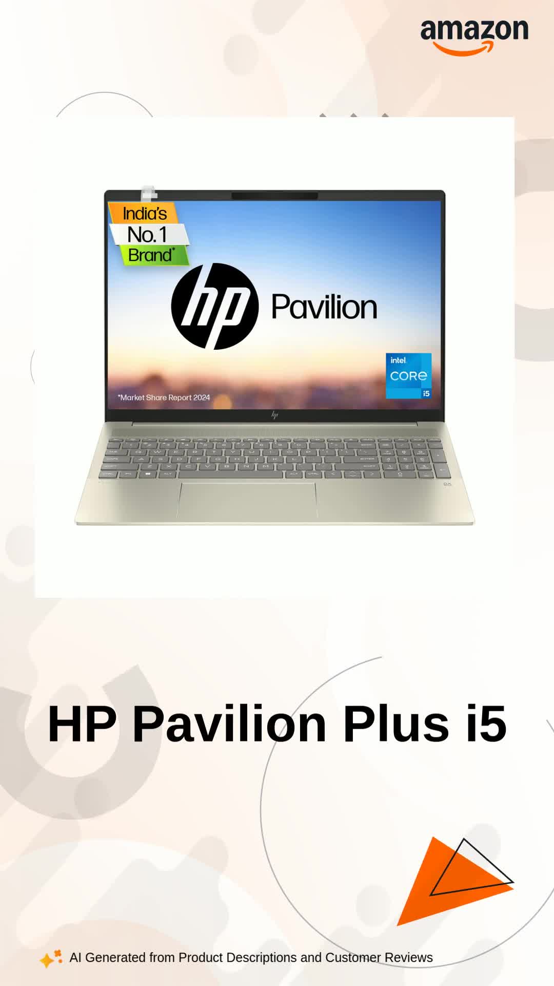 HP Pavilion Plus, 13th Gen Intel Core i5-13500H, 16GB LPDDR5x