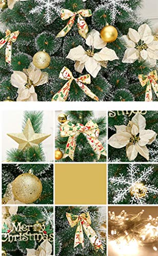 The Artificial Artificial Cedar Christmas Tree With Metal Support Is Easy To Assemble And Is An Advanced 4.92 Feet (1.5 M) For Holiday Decoration #TOP4