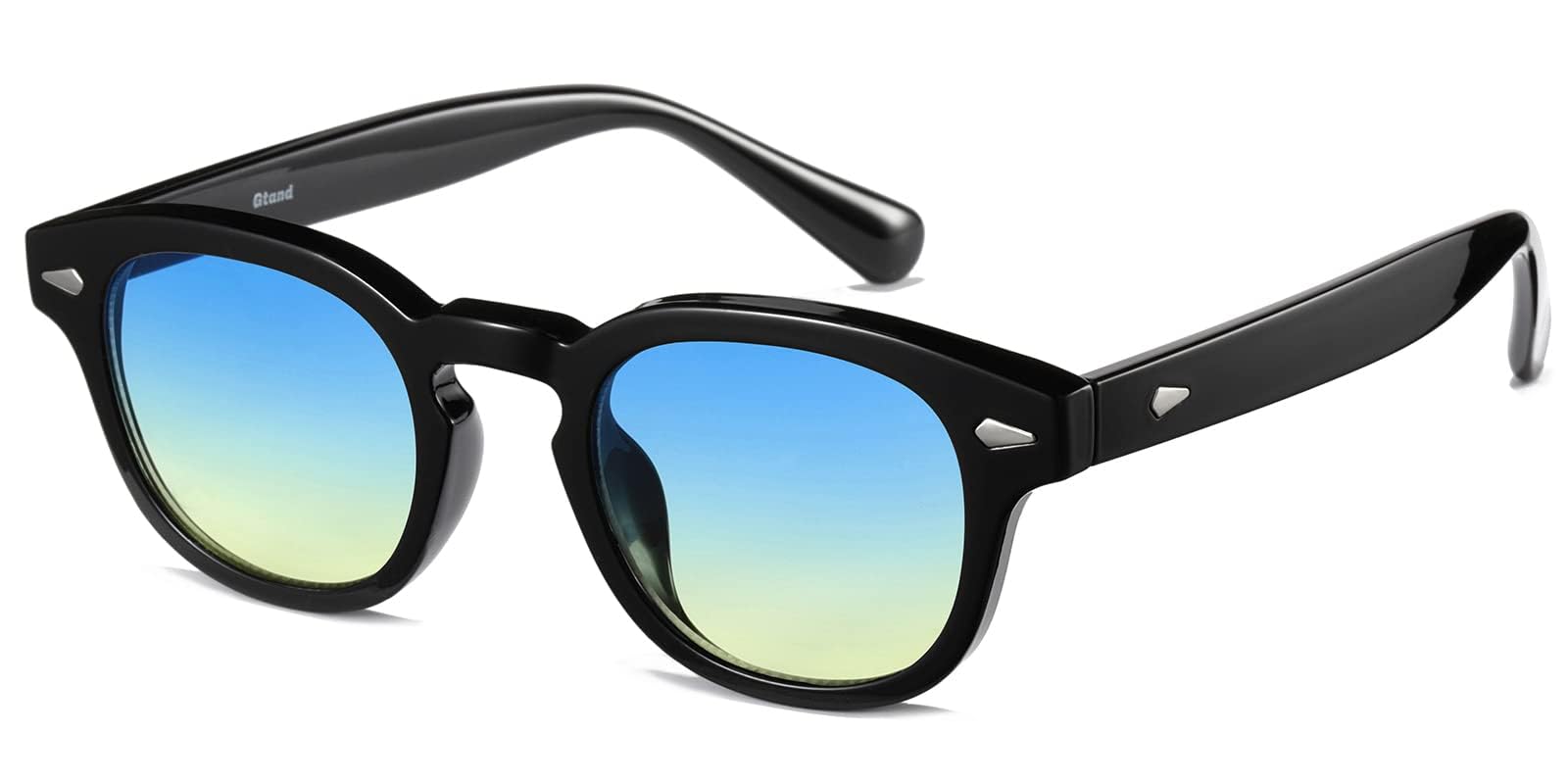 WONAVEHY Occhiali da sole Mens Womens Unisex Retro occhiali da sole per gli uomini donne Pirata Capitano Johnny Depp Stile Vintage Rotondo Stile Occhiali da sole colorati per gli uomini Signore Moda