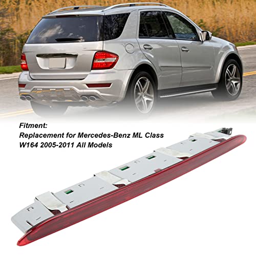 Terceira Luz de Freio, Alto Brilho Ajuste Perfeito Durável A1648201056 para Carro (Vermelho)