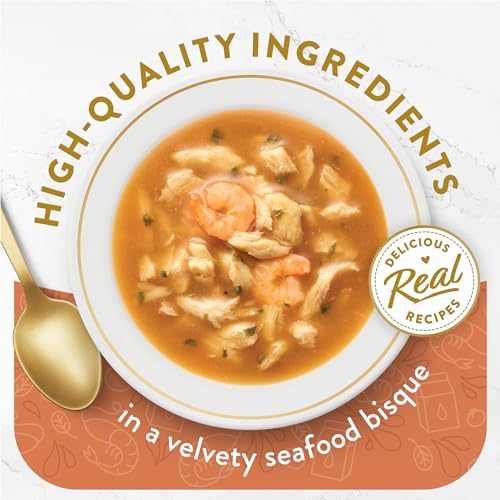 Purina Fancy Feast Seafood Bisque Cat Broth Topper (16 Ct) 1.4 oz Pouches - image 2