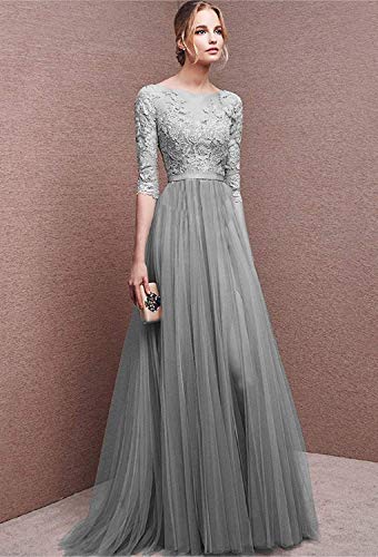 Minetom Donna Chiffon Vestito Lungo Abito da