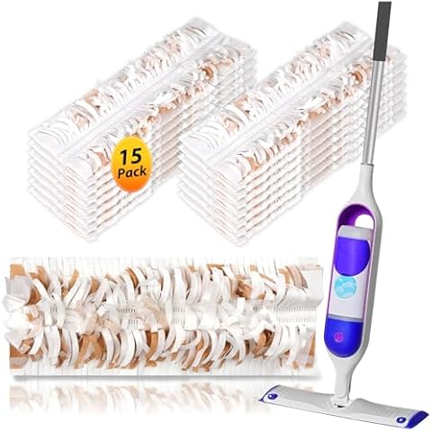 15 Count Disposable Mopping Pad Refills for Swiffer PowerMop Multi-Surface Mopping Pad Refills for Floor Cleaning Cover