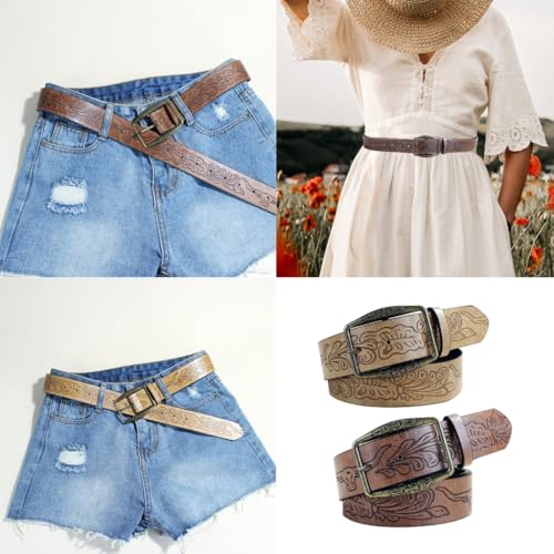 Waist Belt Floral Buckle Punk Chain Costume Belt for Wrap Dress Waist Belt for Suit Skirt Jeans Jewelry2
