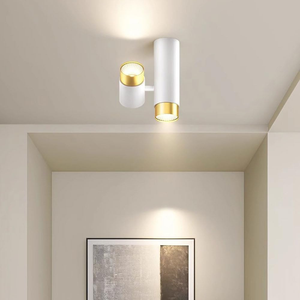 Faretti da incasso nordici a superficie, luci da corridoio moderne e semplici, plafoniere per corridoi, illuminazione per balconi, plafoniere a LED per la casa, faretti,White-Neutral light 4000K