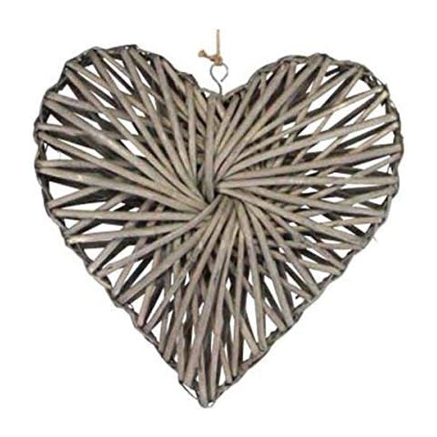 Gisela graham grey willow hanging heart - medium size 24 x 23 x 4 cm Cover