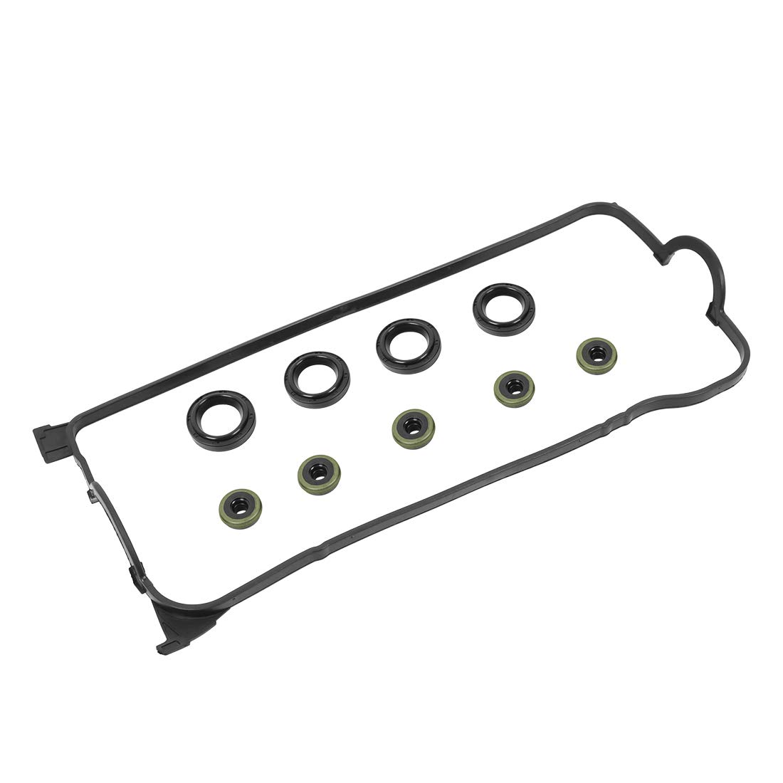 X AUTOHAUX Engine Valve Cover Gasket Set 12030-P2A-000 for Honda Civic CX DX EX GX HX LX 1.6L 1996-2000 for Honda Civic del Sol 1.6L 1996-1997