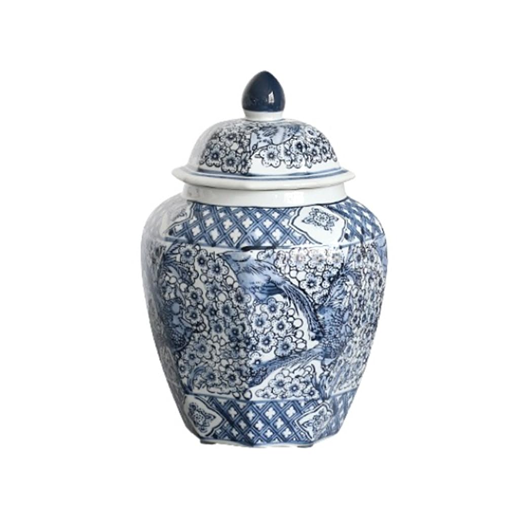 Vase à gingembre bleu et blanc en porcelaine : le cadeau idéal pour amateurs d'art traditionnel