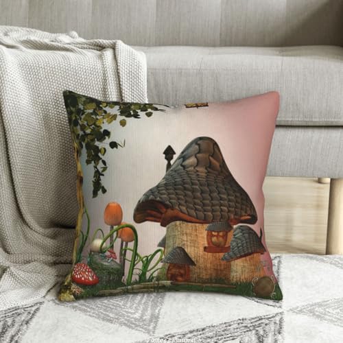 Housse de coussin velours côtelé champignon pour relooker un salon - 8