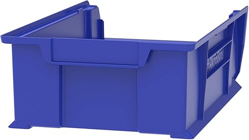 Miniatura 3 de Akro-Mils 30280 AkroBin - Contenedor de plástico apilable de gran tamaño 20 pulgadas de largo x 12 pulgadas de ancho x 6 pulgadas de alto azul
