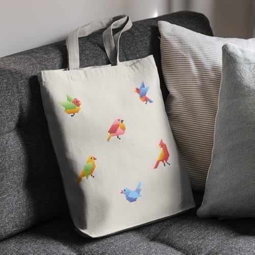 Image of Roundsun Cotton Canvas Vertical Tote Bag With Main Zipper Closure & Inner Pocket Size 16 Height 14 Width 3.5 Base |300 GSM Cloth|Shopping /Grocery Multi-Purpose Bag
