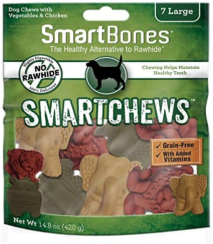 SmartBones Smart Chews, No-Rawhide Dog Chews Made with Real Chicken