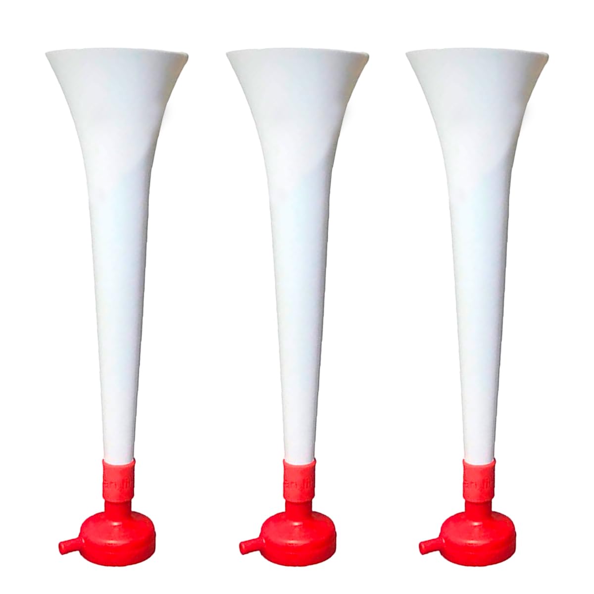 FUN FAN LINE - Pack 3 Vuvuzelas de Plástico Resistente. Trompetas de Animación para Fútbol, Eventos Deportivos y Fiestas. Bocina Ruido Extremo 120 DB. Cotillón para Aficionados — view 15