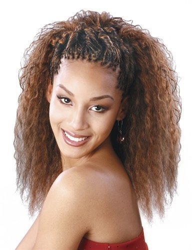 Encore French / Spanish Bulk Human Hair Blend Brading Hair 18"- Color # 1 Jet Black
