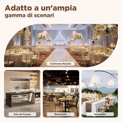 Dioxide Coprisedie con Schienale 6 Pezzi, Coprisedie Elasticizzati Copri Sedia da Cucina Impermeabile Universali, Copri Sedie Soggiorno Jacquard in Stile Nordico(Beige, 6PC)