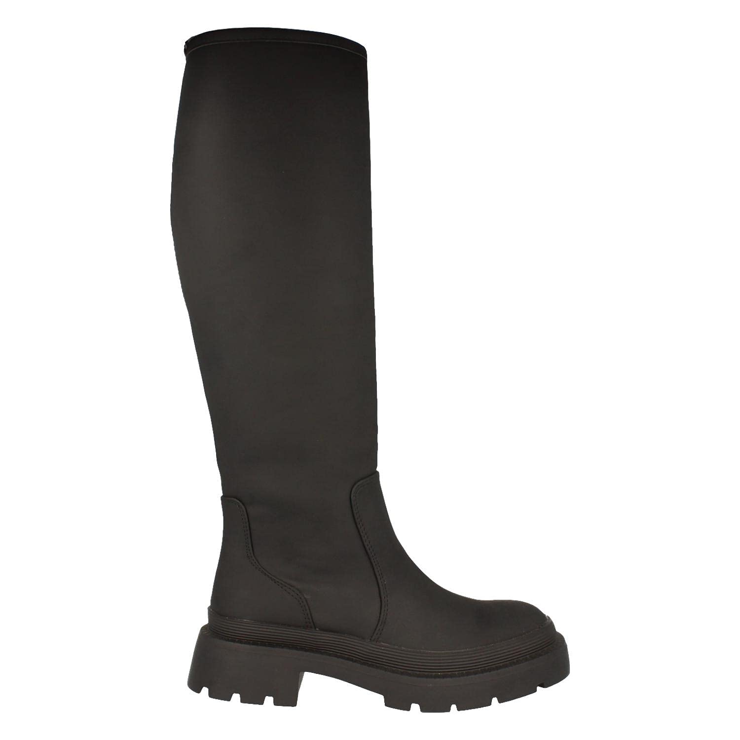 Botas de Agua para Mujer, Comodas, con Estampado Liso, y Cierre de Cremallera, Primavera Verano 2021