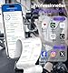 GE Körperfettwaage Smart Waage Personen: Digitale Waage mit Körperfett und Muskelmasse 8-Elektroden Körperfettwaage mit Handsensoren BMI Körpergewicht Muskelmasse Analysegerät,180 kg/400 lbs