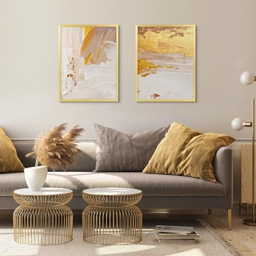 Image of upsimples 18x24 Picture Frame, Display Pictures 16x20 with Mat or 18 x 24 Without, Wall Hanging Poster Frames, Gold, 1 Pack