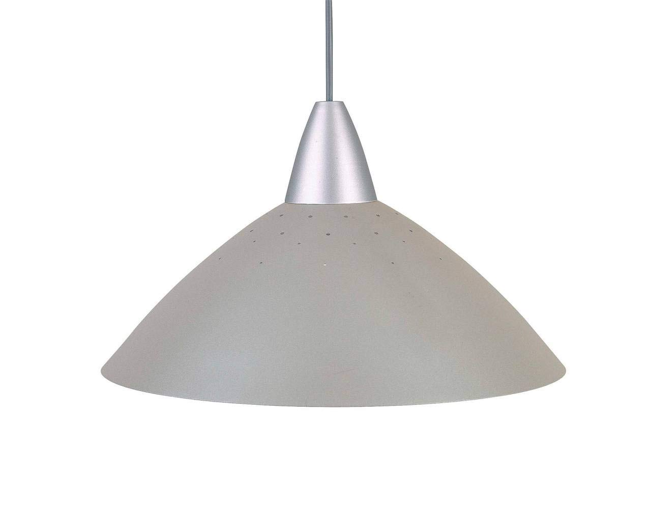 BRILLIANT Lampe Logo Pendelleuchte 35cm titan | 1x A60, E27, geeignet für Normallampen (nicht enthalten) | In der Höhe einstellbar/Kabel kürzbar