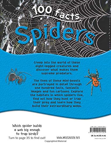 100 Facts - Spiders: Projects, Quizzes, Fun Facts, Cartoons - Image 2