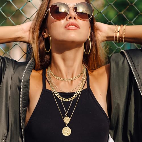 Image of Ecally Bohemian Western Jewelry Turquoise Set Women Country Pendant Long Choker Layered Bracelets Earrings Ring for Women