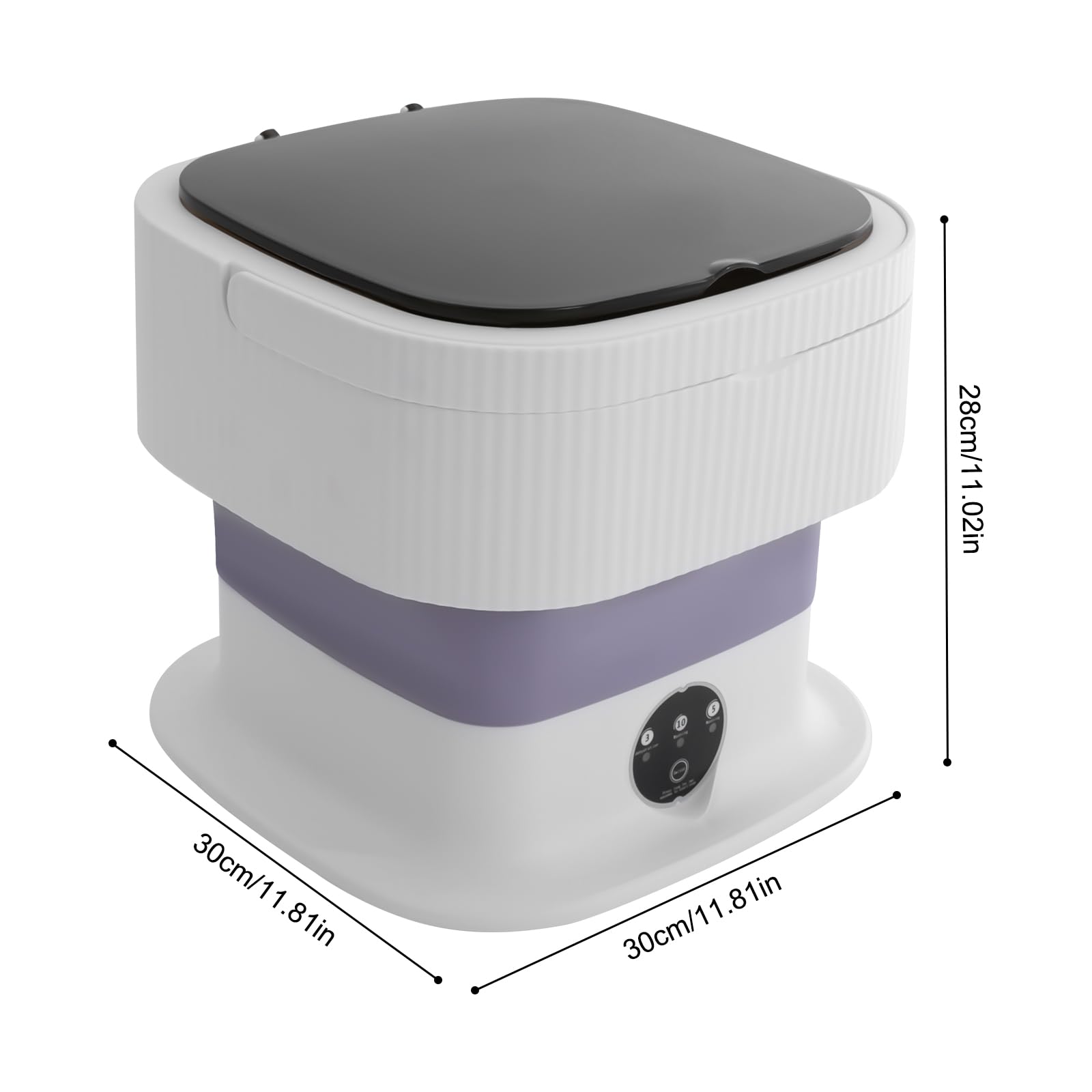 Faltbare Mini Waschmaschine, 10L Reisewaschmaschine Camping Mobile Waschmaschine und Trockner Combo für Socken Unterwäsche Babykleidung Reisen Tourenwagen Wohnheim