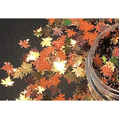 Nail Art Holo Maple Leaf Sequins by KCG Trading Cover