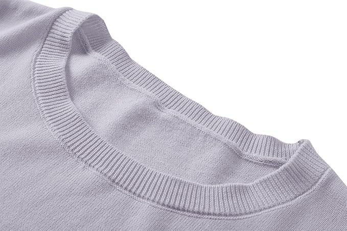 Image of DAIMIDY Women's Short Sleeve Sweaters Lightweight Summer Sweater Casual Knit Pullover Tops