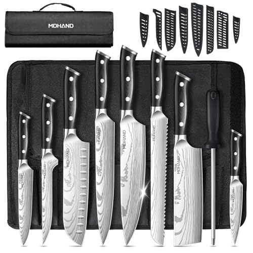 MDHAND 18PCS Chef Knife Set