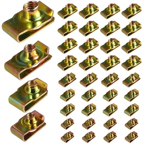 80 Piece U-Clip Nut Set for Cars Cover