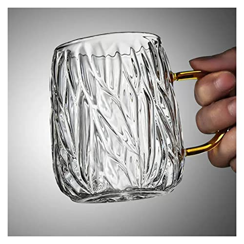 Verres à eau rétro en verre transparent résistant, parfaits pour la table du petit-déjeuner