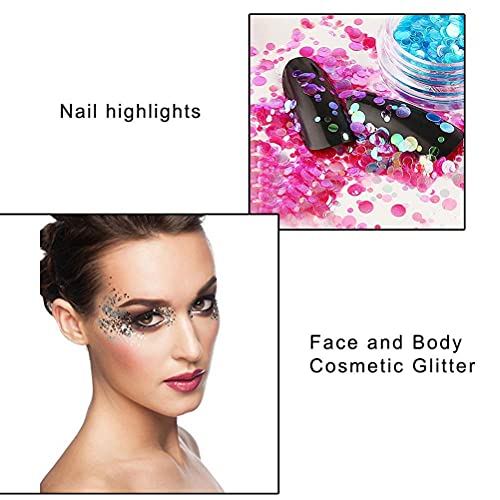 nuoshen 18 Farben Glitzer Staub Set, Glitzer für Nagel Glitter Pulver Paillette Glitzerpuder für Nagelkunst Lidschatten… – Bild 7