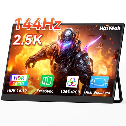 10 Best Portable Monitors for Gaming That Level Up Your Setup 4 HotYeah 16 2.5K 144Hz Portable Gaming Monitor