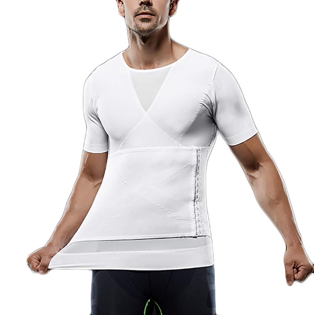 Sport Body Shaper Vest Per Uomo, Dimagrante Vita Trimmer Shapewear, Camicie Di Compressione Del Seno Per L'esercizio - Foto 11
