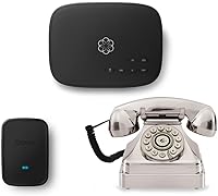 Ooma Telo Air 2 Retro Chrome Kettle Phone Bundle: Free Unlimited Nationwide Calling, Mobile App, No Contract