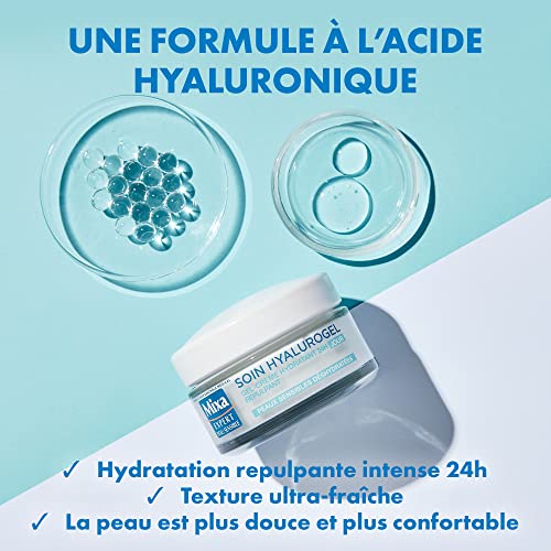 Mixa Expert Peau Sensible - Hyalurogel - Gel-Crème Hydratant Intensif 24H - 50 ml (Lot de 2)