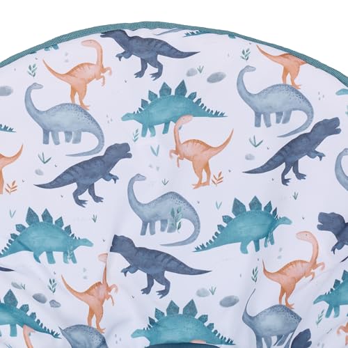 Relaxdays Moonchair Kinder, Dino, faltbar, HxBxT: 47 x 50 x 48 cm, Kinderstuhl draußen & drinnen, Kindersessel, bunt