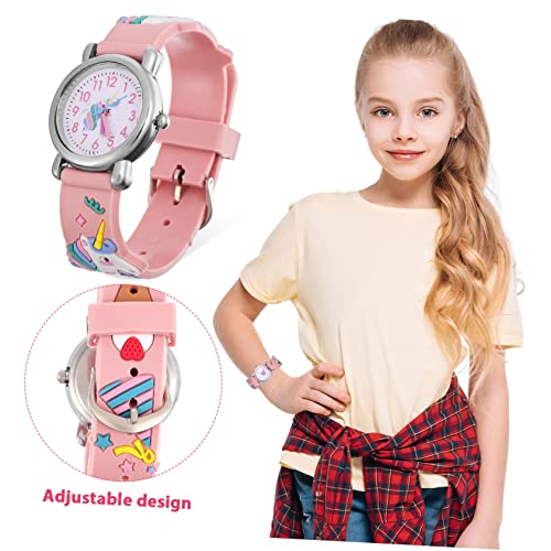 Hemobllo 1 Conjunto Pulseira De Relógio Infantil Crianças Assistem Presentes De Unicórnios Para Meni