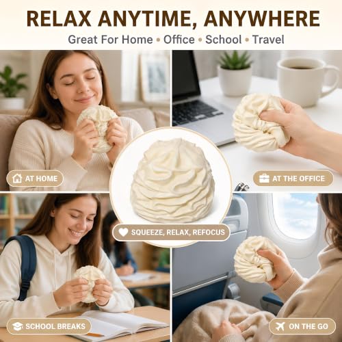 Cream Squishy Squishy Stress Balls, Novelty Cake Squeeze Toys - image 7