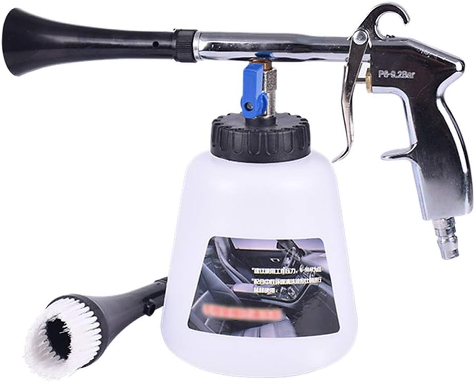 Car Cleaning Cleaning Gun,High Pressure Car Interior Washing Gun Air Pulse- with Cleaning Nozzle Sprayer Foam Bottle Surface Interior Exterior Tornado