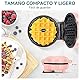 SNAILAR Mini Waffeleisen Belgische Waffel Maschine Kleines Waffeleisen Klassische, für Kindergeburtstage, Familienfeiern, Ostern oder Weihnachten, Niedlich kompaktes Design, 550 Watt, Rosa