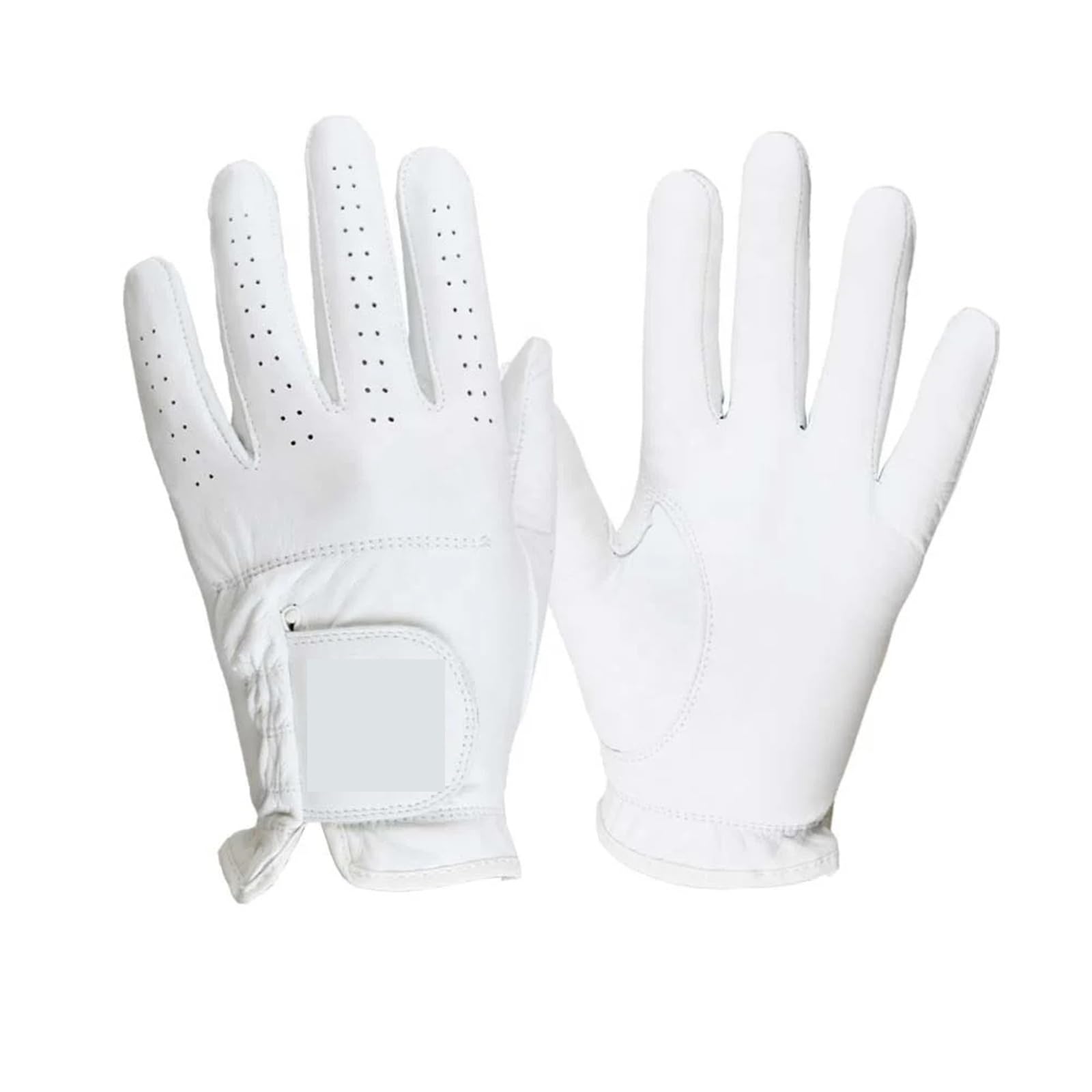 Genérico Guantes de Golf Antideslizantes de Cuero Cabretta compatibles