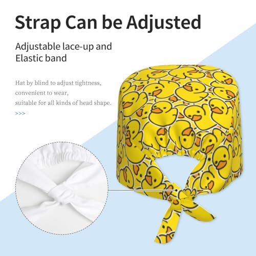 Image of Unisex Adjustable Surgical Sweatband - Elastic Bandage Cap - Scrub Caps for Nurse Working Cap