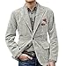 Santa Jacket Men Christmas Blazer Corduroy Men Big and Tall Business Corduroy Santa Elegantes One Button with Pockets Mens Suit Jacket Gray L