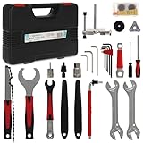 Get Out! Bike Tool Kit Set Portable for Off-Road, Street, and Mountain Bikes - 29pc Bicycle Repair Kit with Tire Patch and Chain Fix Tools for Hollowtech II, ISIS, Octalink Cranksets
