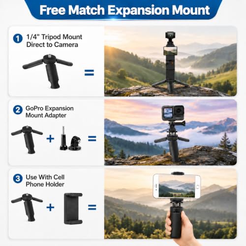 Image of Mini Tripod for DJI Osmo Pocket 3, 4 and 4P, Tripod de Escritorio