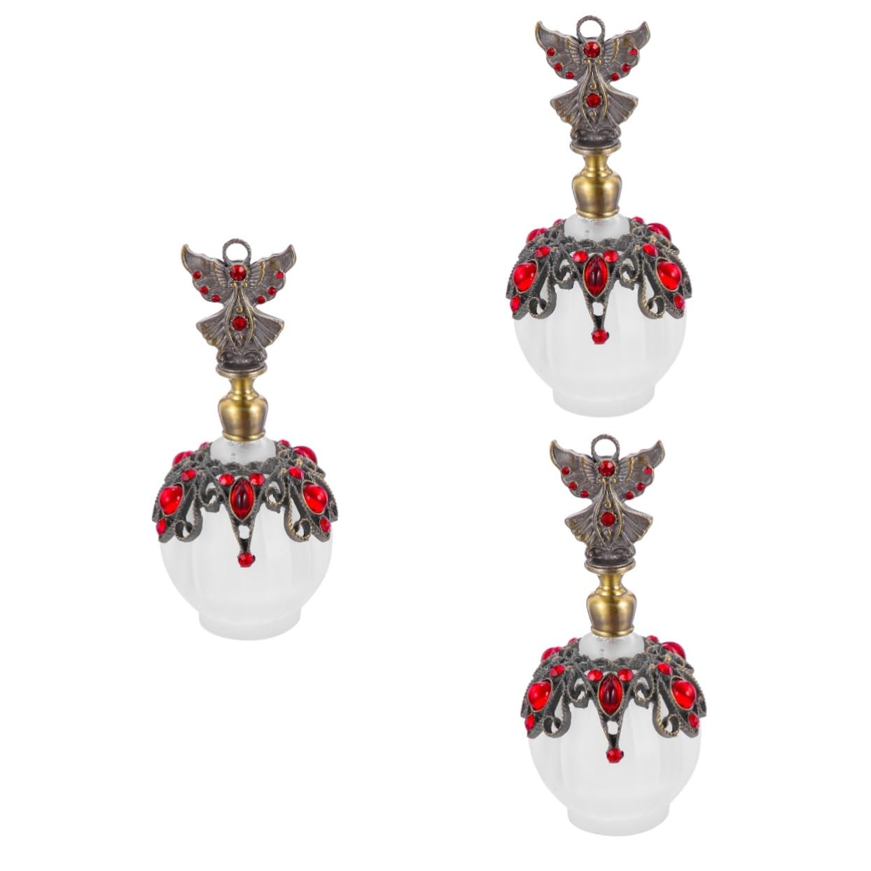Beavorty 3stücke Leerer Nachfüllbarer Parfümzerstäuber Aus Retro Farbige Duftflasche Für Ätherische Öle Und Parfüms Tragbar Und Elegant Für Reisen Und Alltag