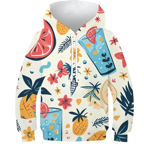 Imprimé 3D hoodies à capuchon enfants pull avec poches confort