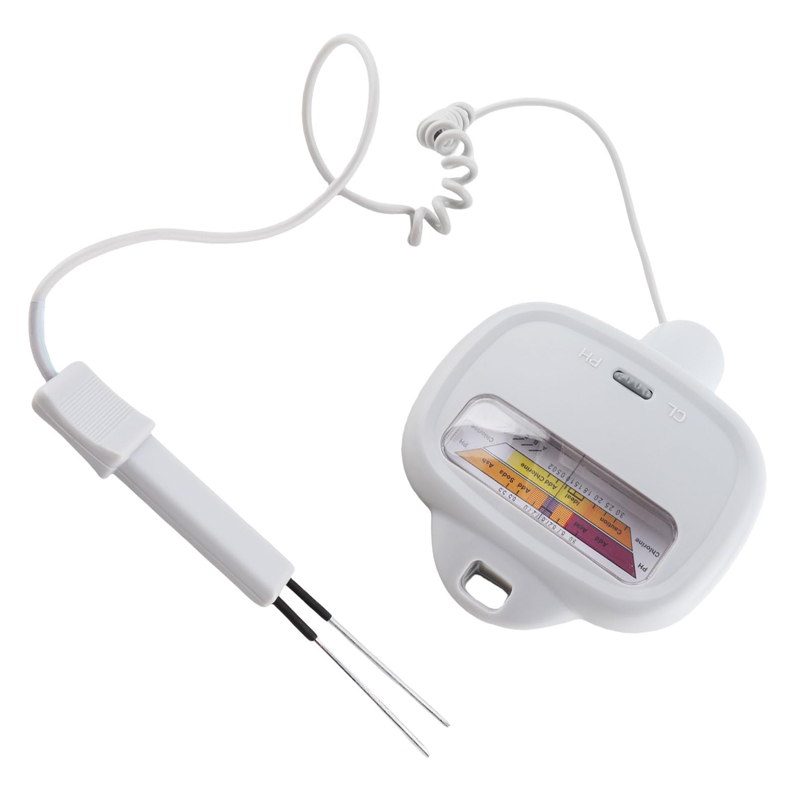 Tester di qualità dell'Acqua, 2 su 1 Tester PH e CL2 con Sonda per Acqua Potabile per Piscina per Piscina